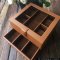 Watch and Rings Box Storage Organizer กล่องนาฬิกา กล่องเครื่องประดับ 2 ชั้น ลิ้นชัก เกรดอย่างดี สวยพรีเมี่ยม วัสดุดี Brown  สีน้ำตาล สีแทน