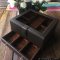 Watch and Rings Box Storage Organizer กล่องนาฬิกา กล่องเครื่องประดับ 2 ชั้น ลิ้นชัก เกรดอย่างดี สวยพรีเมี่ยม วัสดุดี Choc สีช้อค สีช็อค