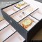 Watch and Rings Box Storage Organizer กล่องนาฬิกา กล่องเครื่องประดับ 2 ชั้น ลิ้นชัก เกรดอย่างดี สวยพรีเมี่ยม วัสดุดี Gray Grey  สีเทา