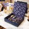 Leather Premuim Box กล่องหนังใส่ของ กล่องใส่สินสอด กล่องใส่ของชำร่วย เกรดพรีเมี่ยม หุ้มหนัง PU และ กำมะหยี่อย่างดี