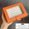 Premuim Leather Rings Storage box กล่องใส่แหวน หุ้มหนัง และกำมะหยี่ เกรดพรีเมี่ยม เน้นงานประณีต กล่องใส่แหวน กล่องใส่ต่างหู กล่องใส่ตุ้มหู งานคุณภาพเกรดพรีเมี่ยม กะทัดรัด สวยหรู ดูแพง สีส้ม  Line: @charanyagroup
