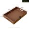 Leather Tray ถาดหนัง ถาดเสริฟ ถาดมีหูจับ ถาดใส่ของ ถาดใส่ขนม ถาดโรงแรม ถาดร้านอาหาร 