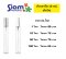 ปากกาใส 10 ml. ฝาเงิน