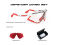 Defender White Gloss / ImpactX Photochromic 2 Red+Multilaser Red Combo Set