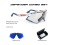 Defender White Gloss - Blue Avio / ImpactX Photochromic 2 Black + M. Blue Combo Set