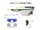 Tralyx Black Matte - Lime / ImpactX Photochromic 2 Black+ImpactX 2 Laser Black+M.Blue Combo Set