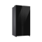 SAMSUNG ตู้เย็น Side by Side SpaceMax Technology 655L Ai กระจกดำ รุ่น RS70F65Q1BST