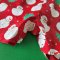 BUTTONS FRONT  RED SNOWMAN ROMPER 100% PRINTED COTTON
