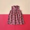 MANDARIN COLLAR BUTTONS BACK DRESS 100% PRINTED COTTON CRIMSON RED THAI ELEPHANT