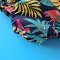 ELASTIC BACK TROPICAL ROMPER 100% PRINTED COTTON