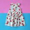 BUTTONS BACK APPLES DRESS 100% COTTON