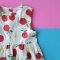 BUTTONS BACK APPLES DRESS 100% COTTON