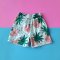 BOYS & GIRLS PINEAPPLES ELASTIC WAISTBAND SHORTS  / 100% PRINTED COTTON