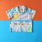 2 PACK BOYS & GIRLS PATCHWORK SHIRT +ELASTIC WAISTBAND SHORTS  / 100% COTTON*PRE-ORDER SHIP OUT 15 JUNE
