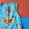 BOYS & GIRLS SUNFLOWER LIGHT BLUE ROMPER  100% PRINTED COTTON
