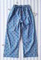 ADULTS WOMEN LONG PANTS ELASTIC WAISTBAND  100% COTTON INDIAN HAND BLOCK PRINTED *予約注文商品の発送予定日：6月15日～20日 PRE-ORDER ITEMS SHIPMENT 15-20 JUNE