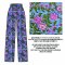 ADULTS WOMEN LONG PANTS ELASTIC WAISTBAND  100% COTTON INDIAN HAND BLOCK PRINTED *予約注文商品の発送予定日：6月15日～20日 PRE-ORDER ITEMS SHIPMENT 15-20 JUNE