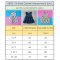 ชุดกระโปรงกระดุมหน้า แขนระบาย 100 % คอตตอนมัสสินเนื้อนิ่ม สีม่วงอ่อน