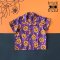 BOYS & GIRLS HALLOWEEN PUMKINS SHIRTS PURPLE / 100% PRINTED COTTON