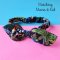 KIDS & ADULTS HEADBAND ELASTIC ROUND DARK BLUE JUNGLE 100% COTTON