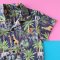 2 PACK BOYS & GIRLS NIGHT SAFARI SHIRT +ELASTIC WAISTBAND SHORTS  / 100% PRINTED COTTON