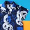 BOYS & GIRLS BLUE PANDA SHIRTS/ 100% PRINTED COTTON