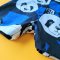 BOYS&GIRLS BLUE PANDA ROMPER 100% PRINTED COTTON