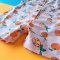 BOYS&GIRLS ORANGE PRINT ROMPER 100% PRINTED COTTON