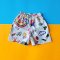 BOYS & GIRLS ELASTIC WAISTBAND FAIRY BEIGE SHORTS / 100% PRINTED COTTON