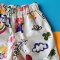 BOYS & GIRLS ELASTIC WAISTBAND FAIRY BEIGE SHORTS / 100% PRINTED COTTON