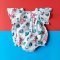 BUTTONS BACK BUTTERFLY SLEEVES SEASHELLS ROMPER WHITE 100% PRINTED COTTON