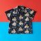 BOYS & GIRLS DINO VROOM VROOM SHIRTS BLACK  / 100% PRINTED COTTON