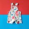 BOYS&GIRLS SEA PIRATE PINAFORE CREAM 100%PRINTED COTTON