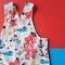 BOYS&GIRLS SEA PIRATE PINAFORE CREAM 100%PRINTED COTTON