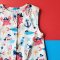 BOYS&GIRLS SEA PIRATE CREAM ROMPER 100% PRINTED COTTON