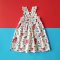 ELASTIC BACK SEA PIRATE CREAM DRESS 100% PRINTED COTTON