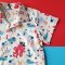 BOYS & GIRLS SEA PIRATE SHIRTS CREAM / 100% PRINTED COTTON