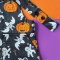 BOYS&GIRLS HALLOWEEN GINGERBREAD BLACK PINAFORE 100%PRINTED COTTON