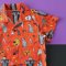 BOYS & GIRLS HALLOWEEN DRACULA ORANGE SHIRTS  / 100% PRINTED COTTON