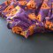 BUTTONS BACK BUTTERFLY SLEEVES HALLOWEEN PUMKINS ROMPER PURPLE 100% PRINTED COTTON