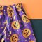 BOYS & GIRLS HALLOWEEN PUMKINS ELASTIC WAISTBAND SHORTS  / 100% PRINTED COTTON