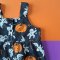 HALLOWEEN GINGERBREAD BLACK JUMPSUIT 100% COTTON PRINTED