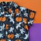 BOYS & GIRLS HALLOWEEN GINGERBREAD BLACK SHIRTS  / 100% PRINTED COTTON