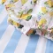 BUTTONS BACK PUFF SLEEVES LEMON ROMPER 100% PRINTED COTTON