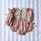 *LIMITED FABRICS -BUTTONS BACK TO FRONT CRAFTED BOHO LONGSLEEVES PINK ROMPER 100% COTTON INDIA HAND BLOCK PRINTED