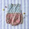 *LIMITED FABRICS -BUTTONS BACK CRAFTED BOHO ROMPER 100% COTTON INDIA HAND BLOCK PRINTED