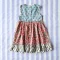 *LIMITED FABRICS -BUTTONS BACK CRAFTED BOHO DRESS 100% COTTON INDIA HAND BLOCK PRINTED