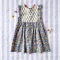 *LIMITED FABRICS -BUTTONS BACK TO FRONT CRAFTED BOHO BLUE DRESS 100% COTTON INDIA HAND BLOCK PRINTED*PRE-ORDER SHIP OUT 16 NOVEMBER