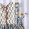 *LIMITED FABRICS -BUTTONS BACK TO FRONT CRAFTED BOHO BLUE DRESS 100% COTTON INDIA HAND BLOCK PRINTED*PRE-ORDER SHIP OUT 16 NOVEMBER