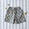 *LIMITED FABRICS-BOYS & GIRLS ELASTIC WAISTBAND CRAFTED BOHO SHORTS WITH DOUBLE FABRICS NOT TOO LIGHT / 100% COTTON INDIA HAND BLOCK PRINTED